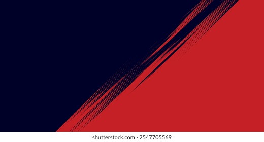 Halftone dots red and blue color pattern gradient grunge texture background. Dot pop art comic sport style vector illustration. grunge vector dots. eps 10