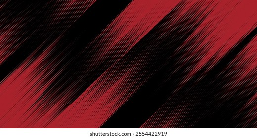 Halftone dots red and blue color pattern gradient grunge texture background. Dot pop art comic sport style vector illustration. modern background