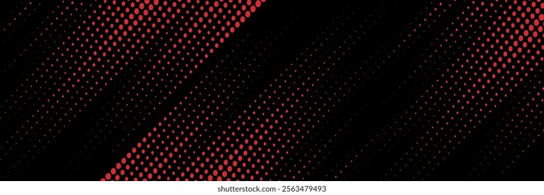 Halftone dots red and blue color pattern gradient grunge texture background. Dot pop art comic sport style vector illustration. modern background