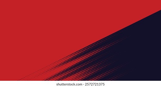 Halftone dots red and blue color pattern gradient grunge texture background. Dot pop art comic sport style vector illustration. grunge vector dots