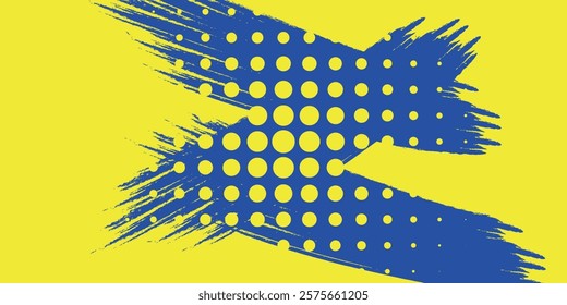 Halftone dots red and blue color pattern gradient grunge texture background. Dot pop art comic sport style vector illustration. grunge vector dots