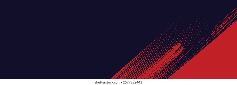 Halftone dots red and blue color pattern gradient grunge texture background. Dot pop art comic sport style vector illustration. grunge vector dots . eps 10