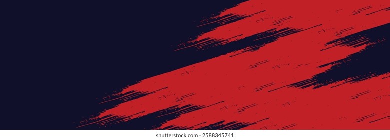 Halftone dots red and blue color pattern gradient grunge texture background. Dot pop art comic sport style vector illustration. 