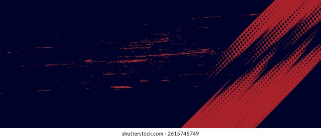 Halftone dots red and blue color pattern gradient grunge texture background. Dot pop art comic sport style vector illustration. grunge vector dots