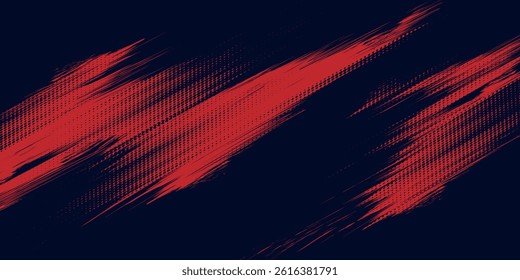 Halftone dots red and blue color pattern gradient grunge texture background. Dot pop art comic sport style vector illustration. modern