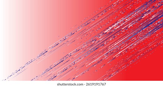 Halftone dots red and blue color pattern gradient grunge texture background. Dot pop art comic sport style vector illustration. grunge vector dots . eps 10
