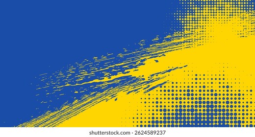 Halftone dots red and blue color pattern gradient grunge texture background. Dot pop art comic sport style vector illustration. grunge vector dots . eps 10
