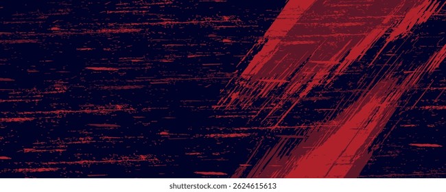 Fondo de textura grunge de gradiente de patrón de color rojo y azul con puntos de semitono. Ilustración vectorial de estilo deportivo de cómic de arte pop de puntos. puntos de Vector grunge