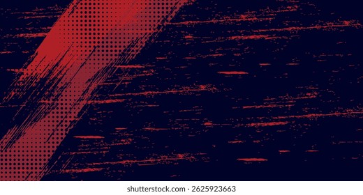 Halftone dots red and blue color pattern gradient grunge texture background. Dot pop art comic sport style vector illustration. grunge vector dots