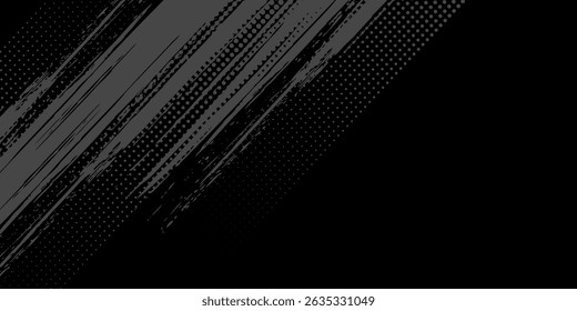 Fondo de textura grunge de gradiente de patrón de color rojo y azul con puntos de semitono. Ilustración vectorial de estilo deportivo de cómic de arte pop de puntos. puntos de Vector grunge. eps 10
