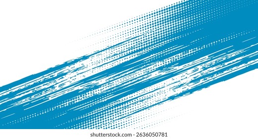 Halftone dots red and blue color pattern gradient grunge texture background. Dot pop art comic sport style vector illustration. grunge vector dots . eps 10
