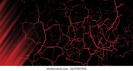 Halftone dots red and blue color pattern gradient grunge texture background. Dot pop art comic sport style vector illustration