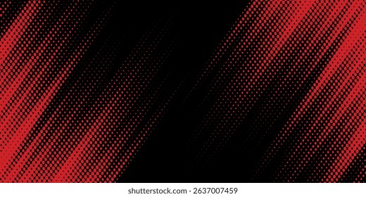 Halftone dots red and blue color pattern gradient grunge texture background. Dot pop art comic sport style vector illustration. modern background