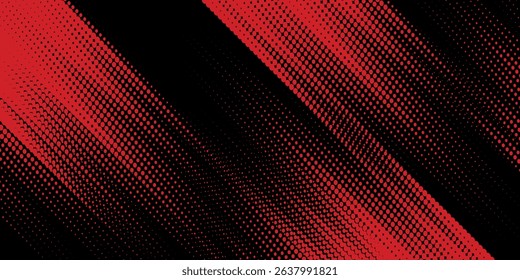 Halftone dots red and blue color pattern gradient grunge texture background. Dot pop art comic sport style vector illustration. modern background