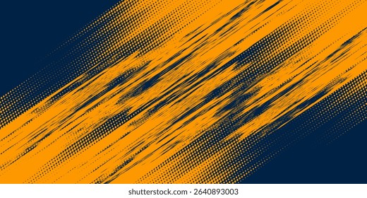 Halftone dots red and blue color pattern gradient grunge texture background. Dot pop art comic sport style vector illustration. grunge vector dots . eps 10
