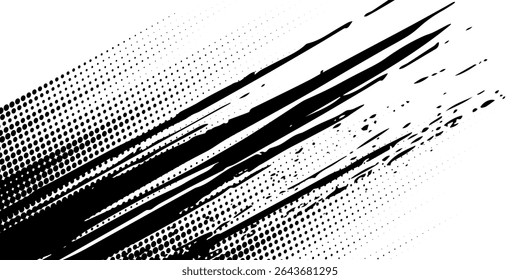 Halftone dots red and blue color pattern gradient grunge texture background. Dot pop art comic sport style vector illustration. grunge vector dots . eps 10
