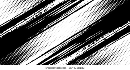Halftone dots red and blue color pattern gradient grunge texture background. Dot pop art comic sport style vector illustration. grunge vector dots . eps 10
