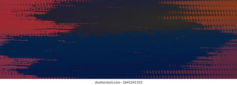 Halftone dots red and blue color pattern gradient grunge texture background. modern eps10.