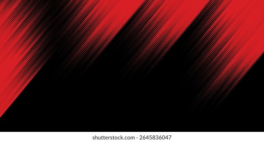 Halftone dots red and blue color pattern gradient grunge texture background. Dot pop art comic sport style vector illustration. modern background
