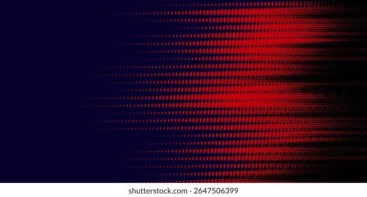 Fondo de textura grunge de gradiente de patrón de color rojo y azul con puntos de semitono. Ilustración vectorial de estilo deportivo de cómic de arte pop de puntos. puntos de Vector grunge	
