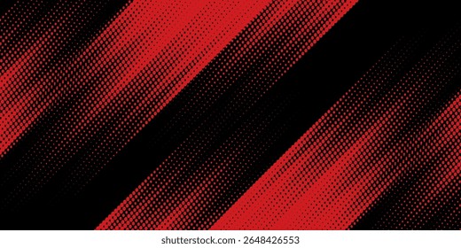 Halftone dots red and blue color pattern gradient grunge texture background. Dot pop art comic sport style vector illustration. modern background