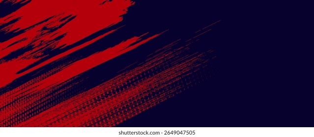 Halftone dots red and blue color pattern gradient grunge texture background. Dot pop art comic sport style vector illustration. grunge vector dots	
