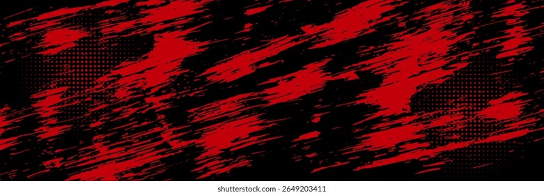 Meio-tom pontos vermelho e azul cor padrão gradiente gradiente textura fundo. Ponto pop art quadrinhos estilo esporte ilustração vetorial. grunge vetores pontos	
