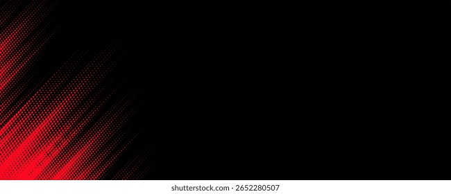Halftone dots red and blue color pattern gradient grunge texture background.