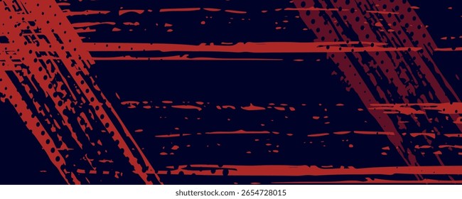 Halftone dots red and blue color pattern gradient grunge texture background. modern illustration.