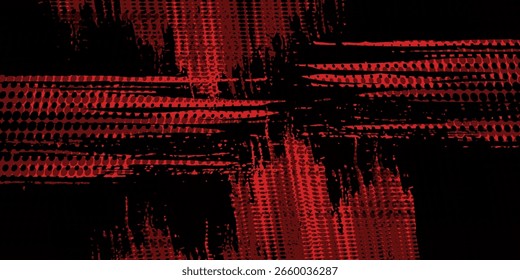 Halftone dots red and blue color pattern gradient grunge texture background. Dot pop art comic sport style vector illustration.