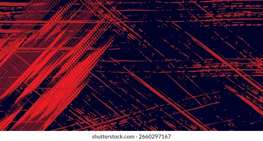 Halftone dots red and blue color pattern gradient grunge texture background. Dot pop art comic sport style vector illustration. grunge vector dots
