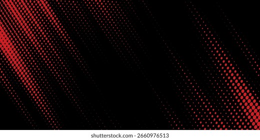 Fondo de textura grunge de gradiente de patrón de color rojo y azul con puntos de semitono. 