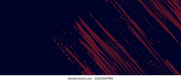 Fondo de textura grunge de gradiente de patrón de color rojo y azul con puntos de semitono. Ilustración vectorial de estilo deportivo de cómic de arte pop de puntos. puntos de Vector grunge