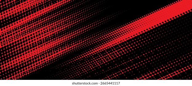Meio-tom pontos vermelho e azul cor padrão gradiente gradiente textura fundo. Ponto pop arte cômico estilo esporte ilustração vetorial. fundo moderno