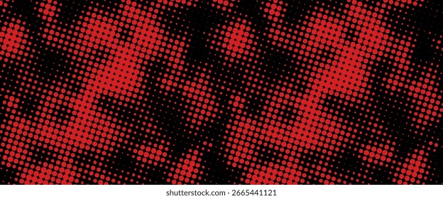 Halftone dots red and blue color pattern gradient grunge texture background. Dot pop art comic sport style vector illustration. modern background