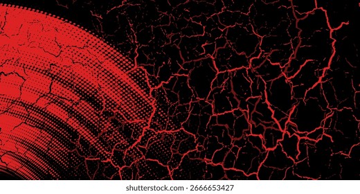 Halftone dots red and blue color pattern gradient grunge texture background. Dot pop art comic sport style vector illustration