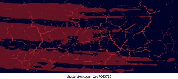 Fondo de textura grunge de gradiente de patrón de color rojo y azul con puntos de semitono. Dot pop art cómic estilo deportivo Ilustración vectorial eps 10