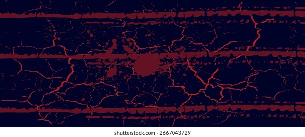 Fondo de textura grunge de gradiente de patrón de color rojo y azul con puntos de semitono. Dot pop art cómic estilo deportivo Ilustración vectorial eps 10