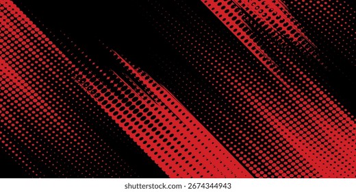 Meio-tom pontos vermelho e azul cor padrão gradiente gradiente textura fundo.