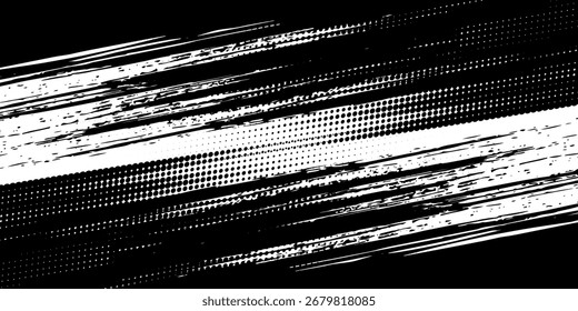 Fondo de textura grunge de gradiente de patrón de color rojo y azul con puntos de semitono. Ilustración vectorial de estilo deportivo de cómic de arte pop de puntos. puntos de Vector grunge. eps 10
