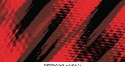 Halftone dots red and blue color pattern gradient grunge texture background. Dot pop art comic sport style vector illustration. grunge vector dots