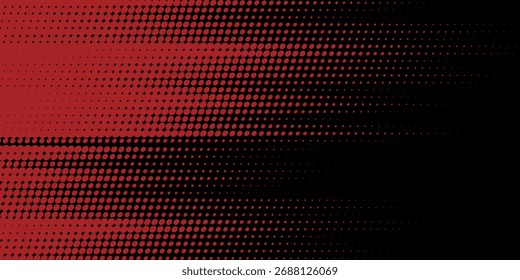 Halftone dots red and blue color pattern gradient grunge texture background. Dot pop art comic sport style vector illustration. modern background
