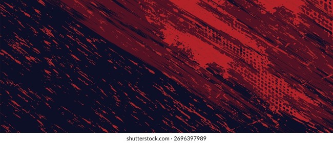 Halftone dots red and blue color pattern gradient grunge texture background. Dot pop art comic sport style vector illustration. grunge vector dots
