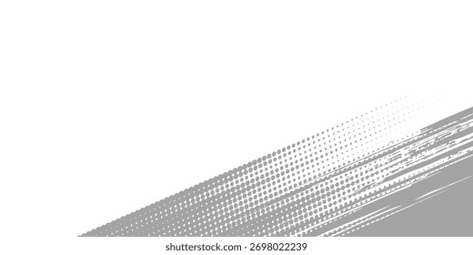 Fondo de textura grunge de gradiente de patrón de color rojo y azul con puntos de semitono. Ilustración vectorial de estilo deportivo de cómic de arte pop de puntos. puntos de Vector grunge. eps 10
