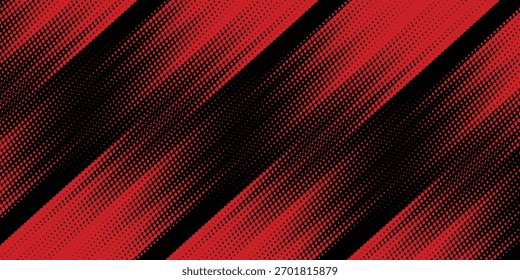 Halftone dots red and blue color pattern gradient grunge texture background. Dot pop art comic sport style vector illustration. modern background