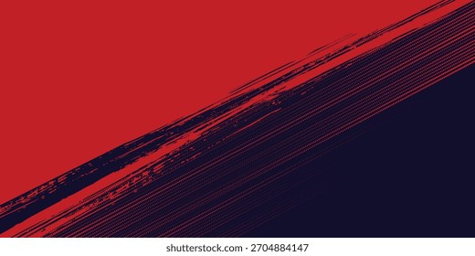 Halftone dots red and blue color pattern gradient grunge texture background. Dot pop art comic sport style vector illustration. grunge vector dots