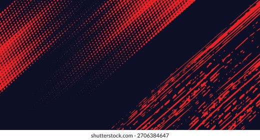 Meio-tom pontos vermelho e azul cor padrão gradiente gradiente textura fundo. eps moderno 10.
