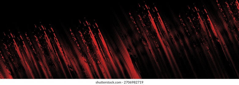 Rasterpunkte rot und blau Farbmuster Farbverlauf farbigen Textur Hintergrund. Dot Pop Art Comic Sport Stil Vektorgrafik. moderner Hintergrund