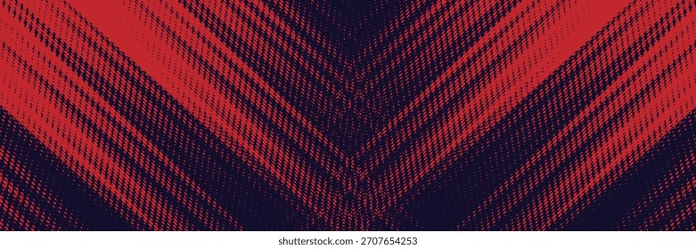 Fondo de textura grunge de gradiente de patrón de color rojo y azul con puntos de semitono. Ilustración vectorial de estilo deportivo de cómic de arte pop de punto