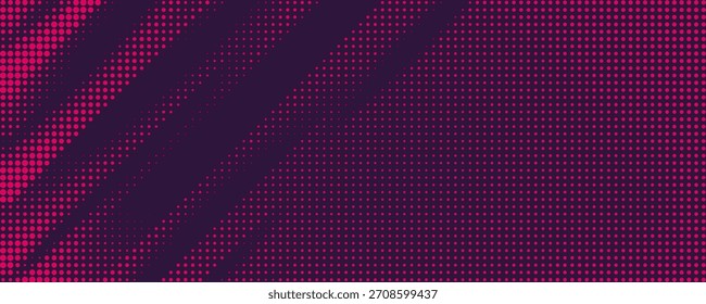 Halftone dots red and blue color pattern gradient grunge texture background